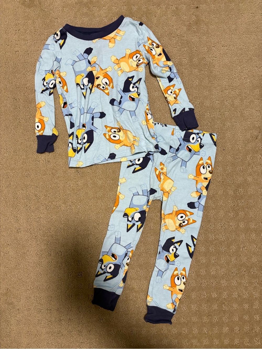 Kids Bluey Pajama Set - Long Sleeve & Pants